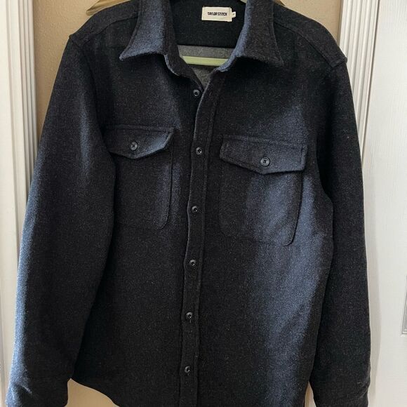 Taylor Stitch Maritime Wool Blend Dark Gray Substantial Shirt Jacket Size 44(XL) - Picture 1 of 16
